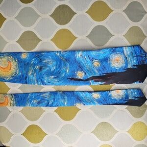 Vintage Ralph Marlin Tie Starry Night